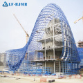 Prefabricated space frame structure function hall building design